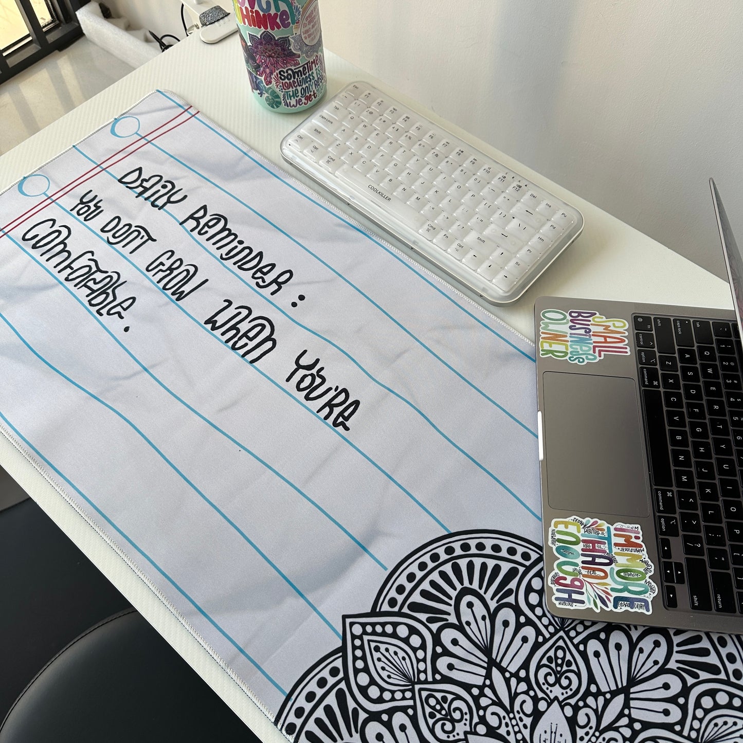 Daily reminder mandala desk pad
