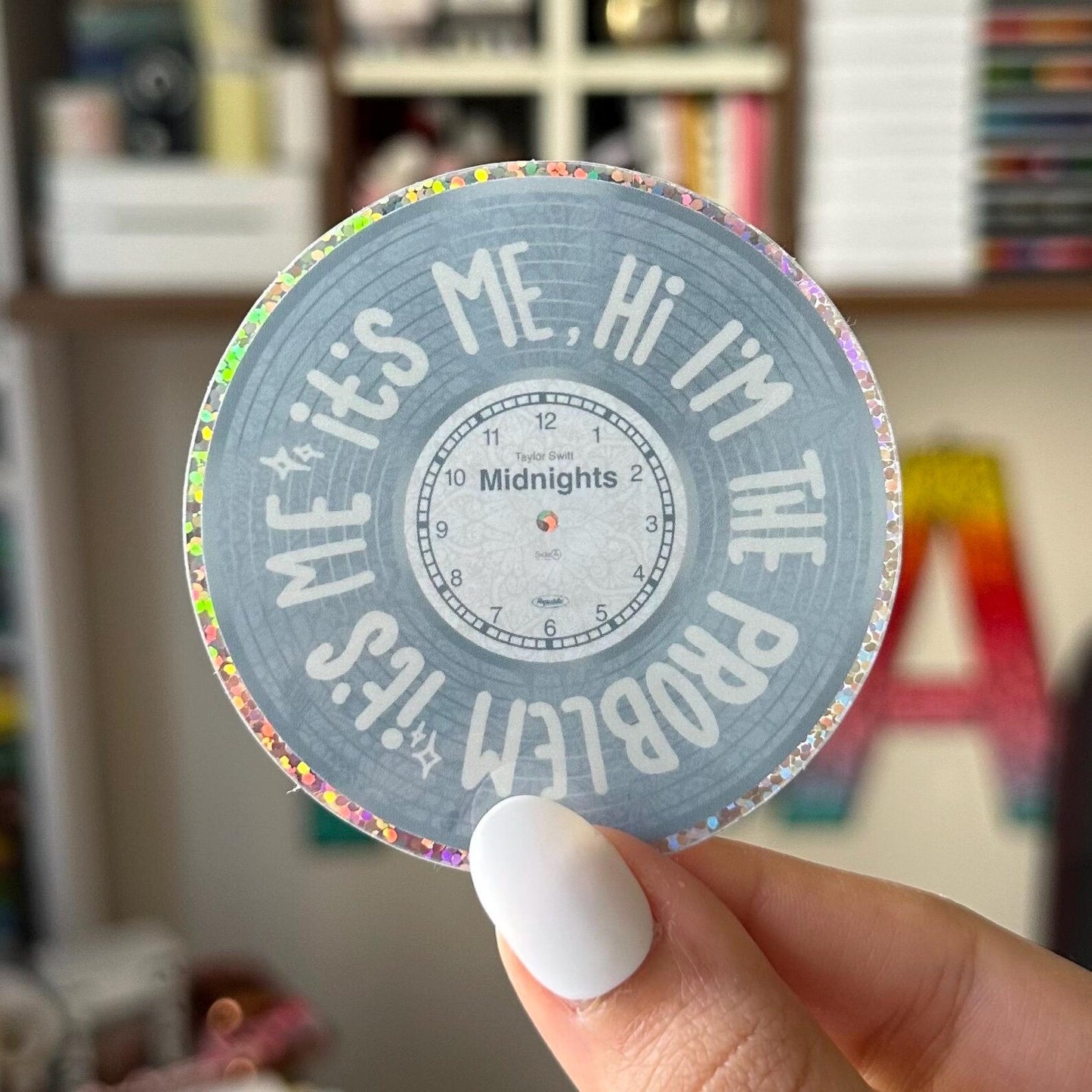It's Me Hi I'm The Problem Sticker, Mandala Design