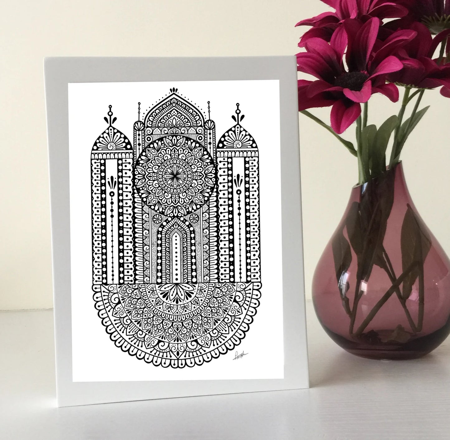 Mandala Coloring Sheet - Digital Art, Printable Design (A4)