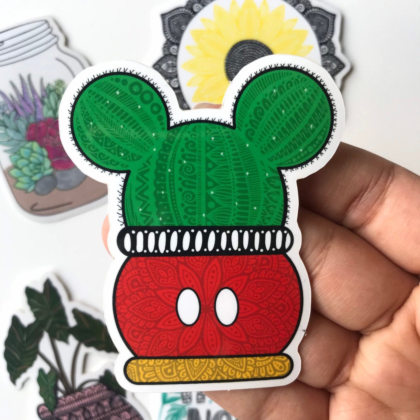 6 Plant stickers pack