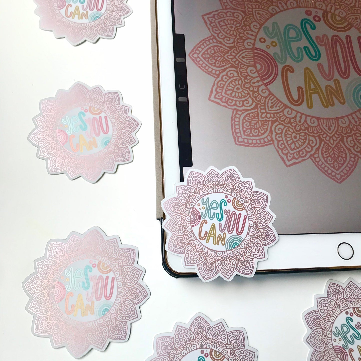 Yes you can mandala stickers