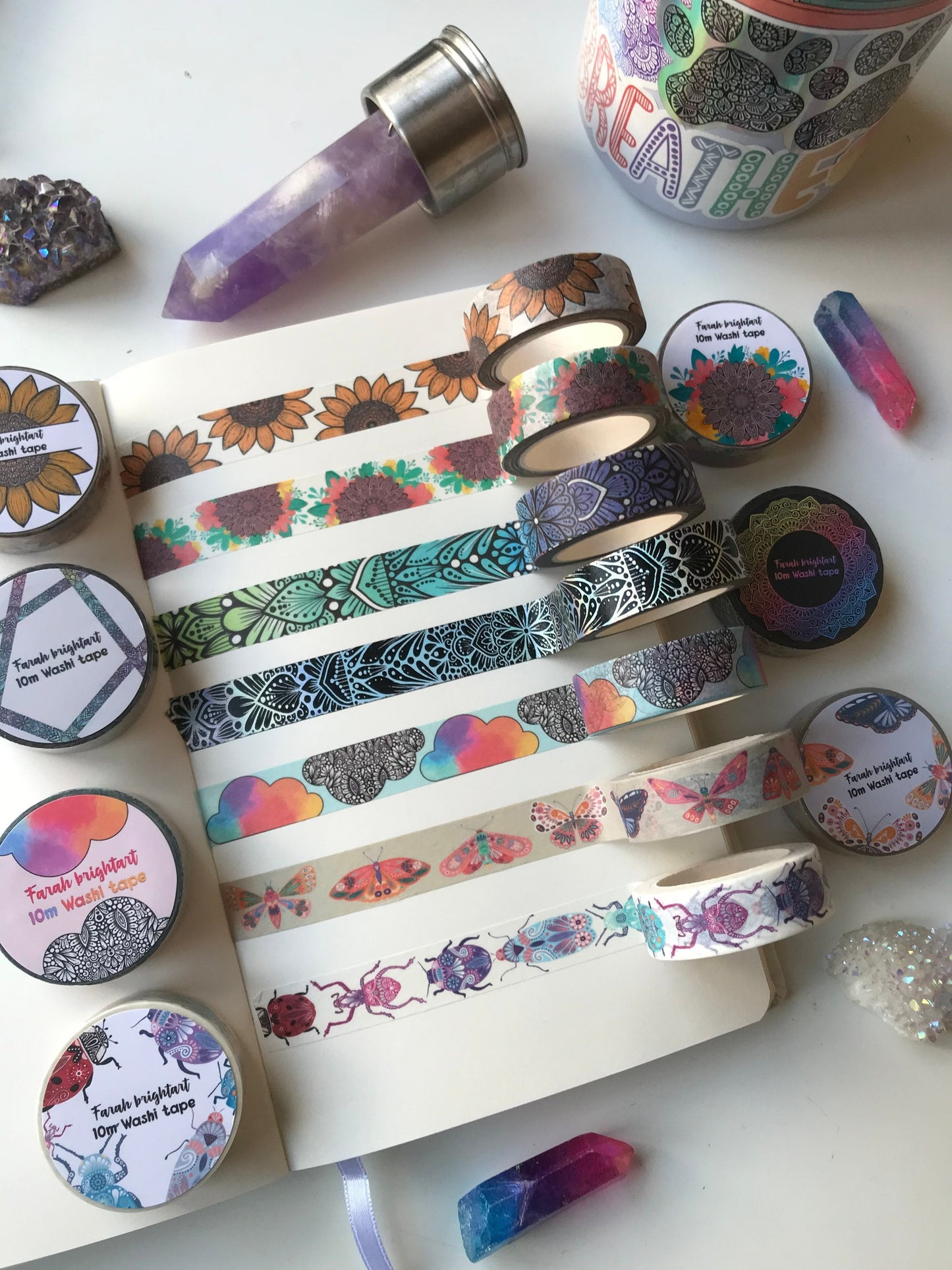10mm Washi tape pack of 7