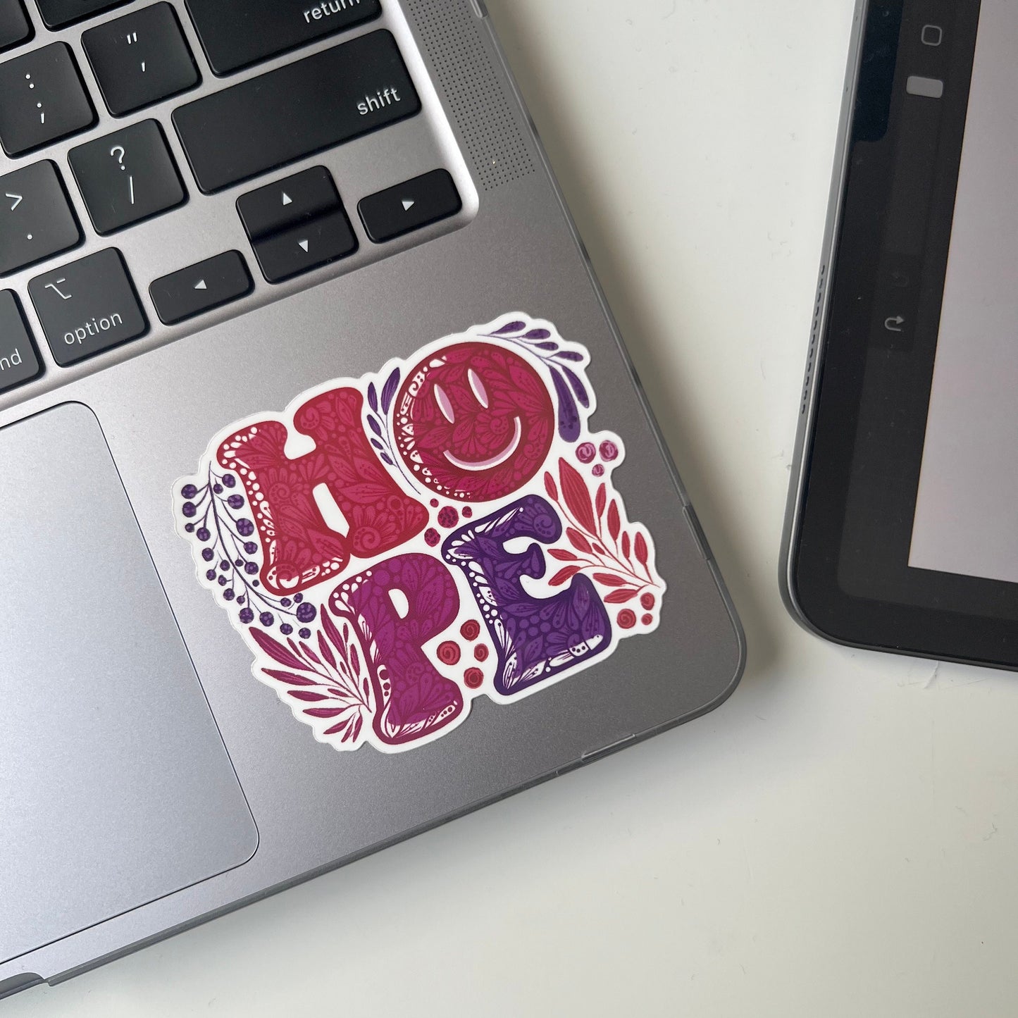 Zentangle hope waterproof sticker