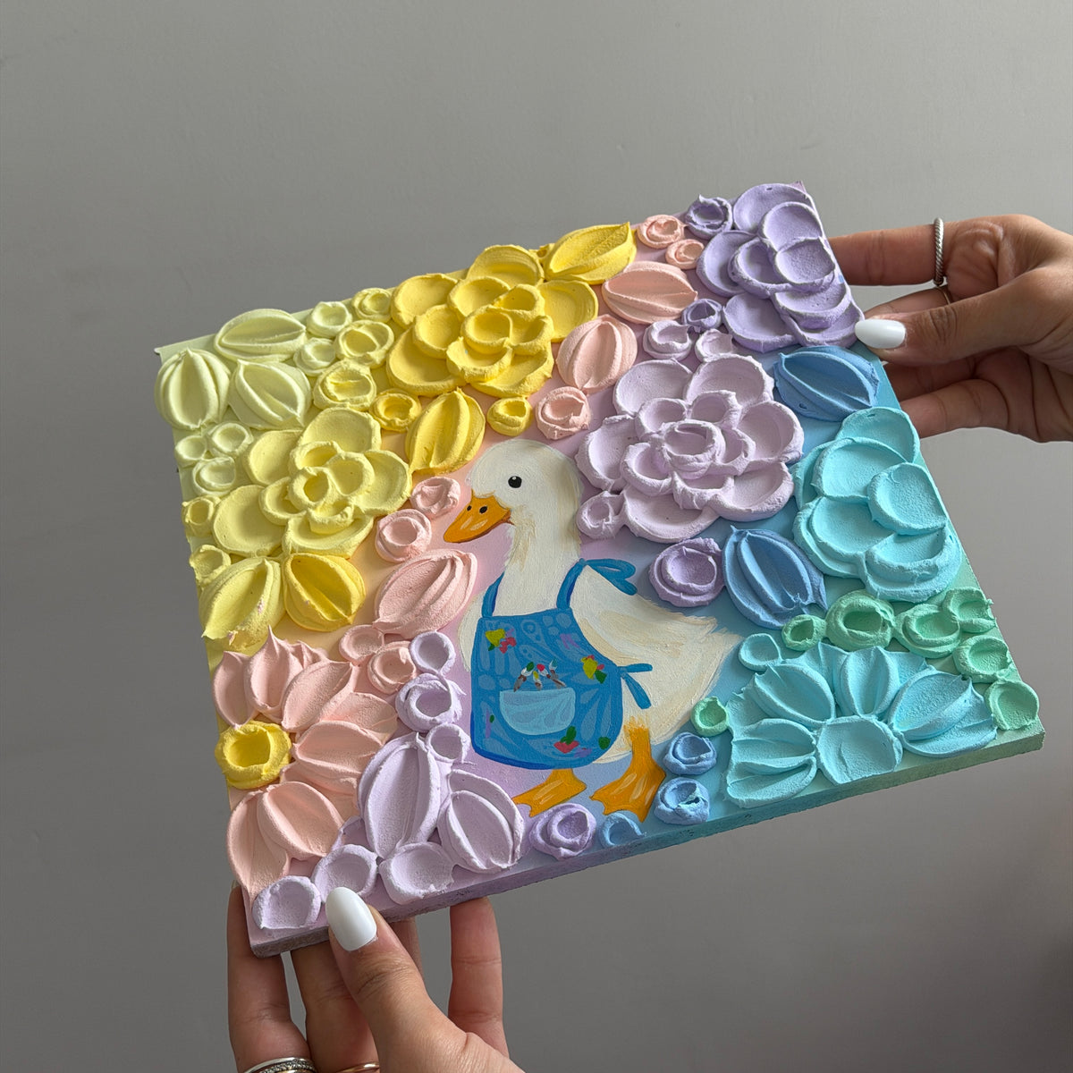 BLOOMIVERSE “busy duck” textured floral original