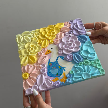 BLOOMIVERSE “busy duck” textured floral original