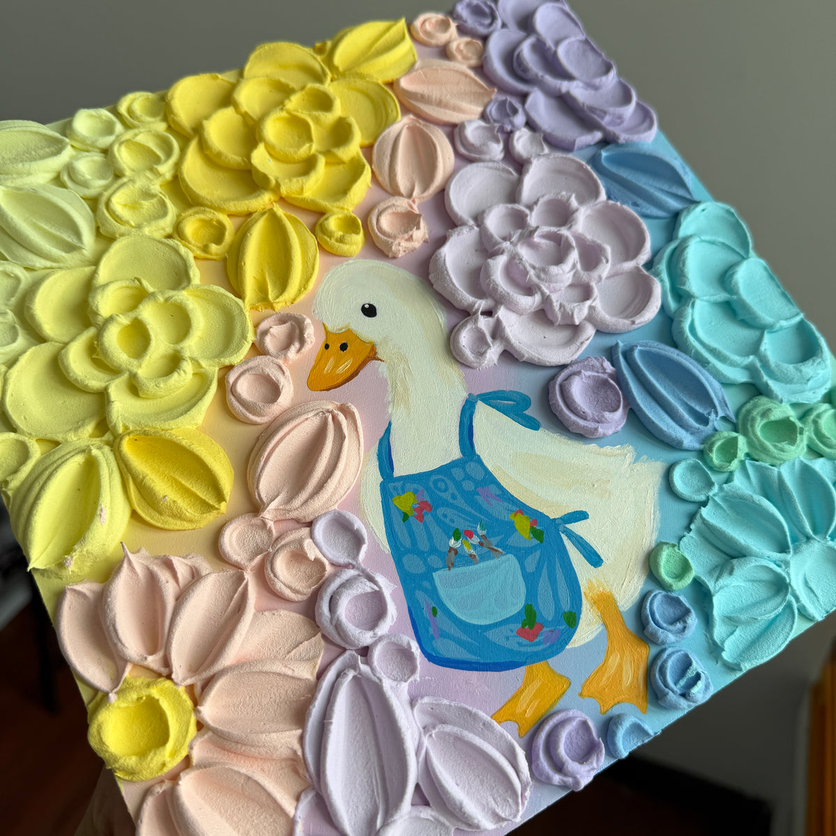 BLOOMIVERSE “busy duck” textured floral original