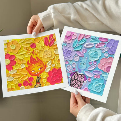 Elemental prints set of 2