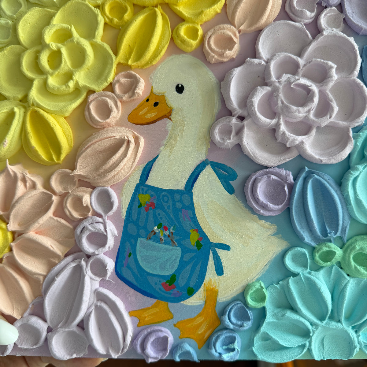 BLOOMIVERSE “busy duck” textured floral original
