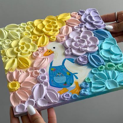 BLOOMIVERSE “busy duck” textured floral original