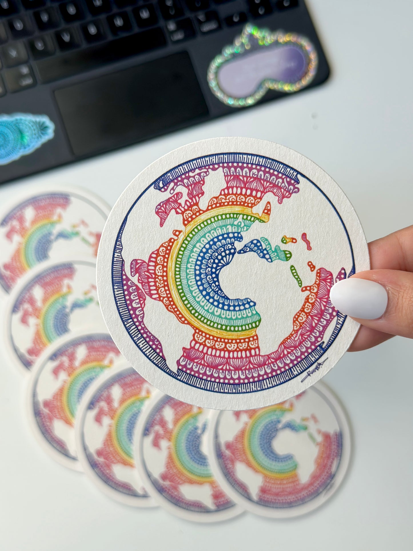 Mandala coaster set of 3 (you can customize the set )