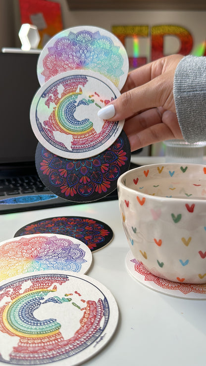 Mandala coaster set of 3 (you can customize the set )