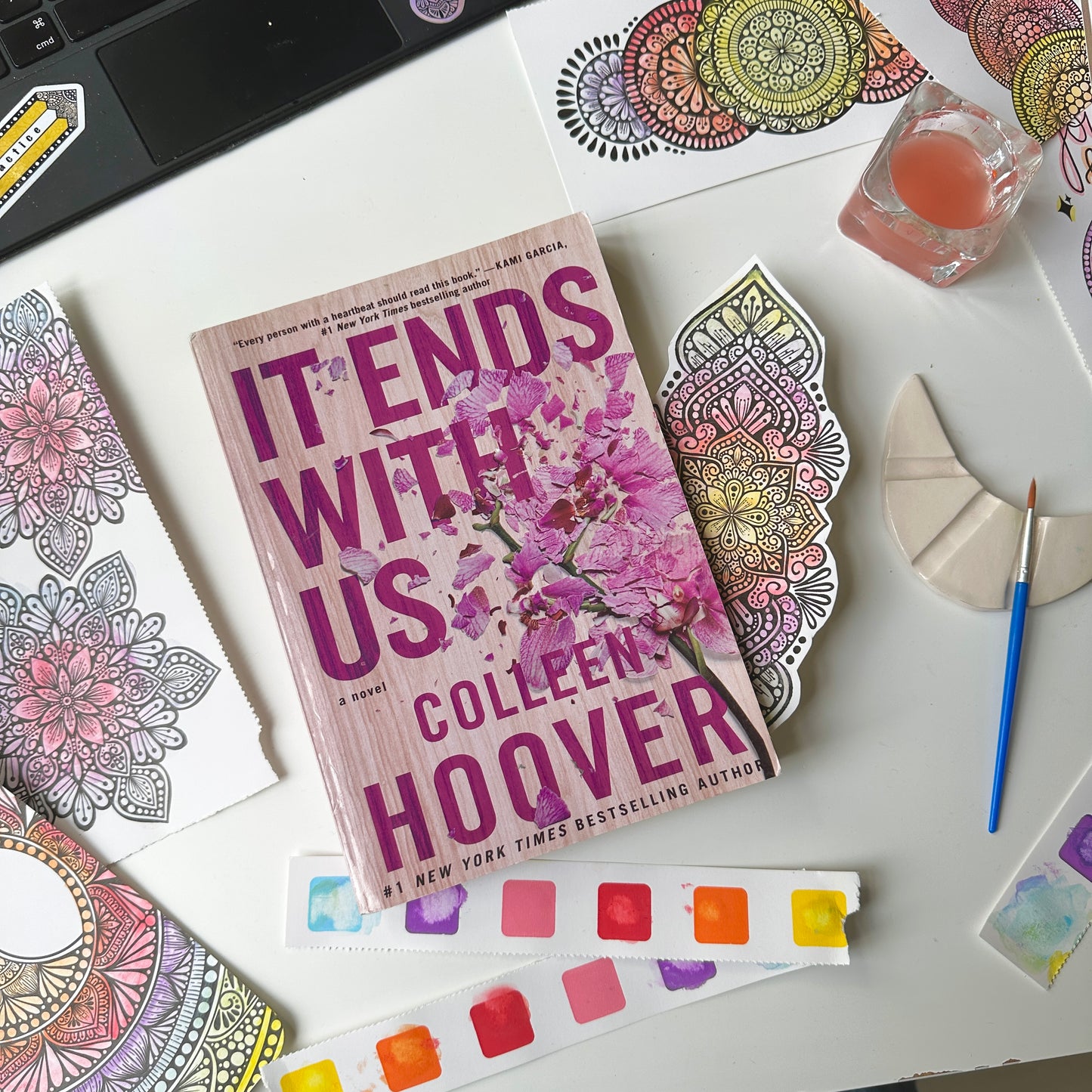 DIY Mandala coloring bookmarks