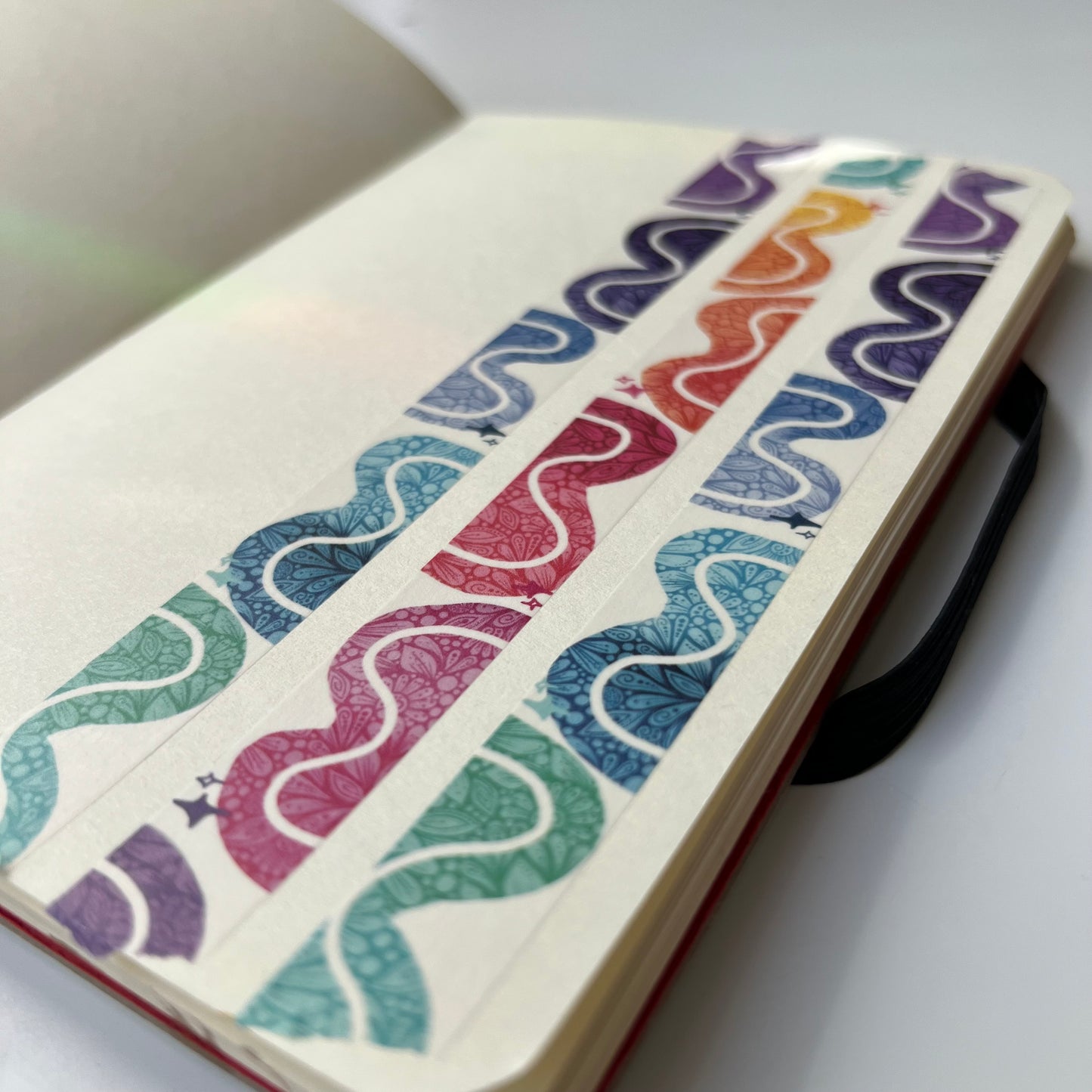 Abstract rainbow 10mm washi tape