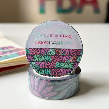 Midnight plant 10mm washi tape