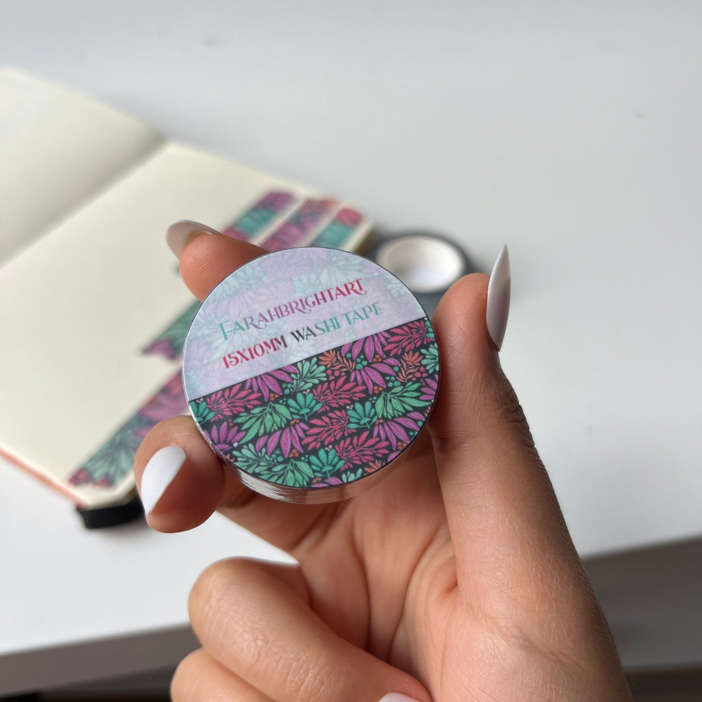 Midnight plant 10mm washi tape