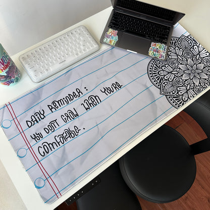 Daily reminder mandala desk pad
