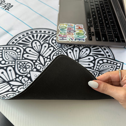 Daily reminder mandala desk pad
