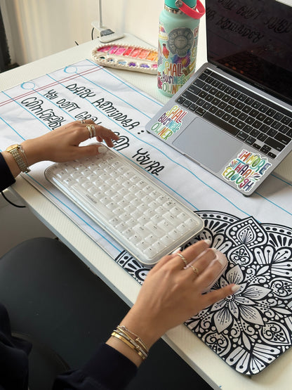 Daily reminder mandala desk pad