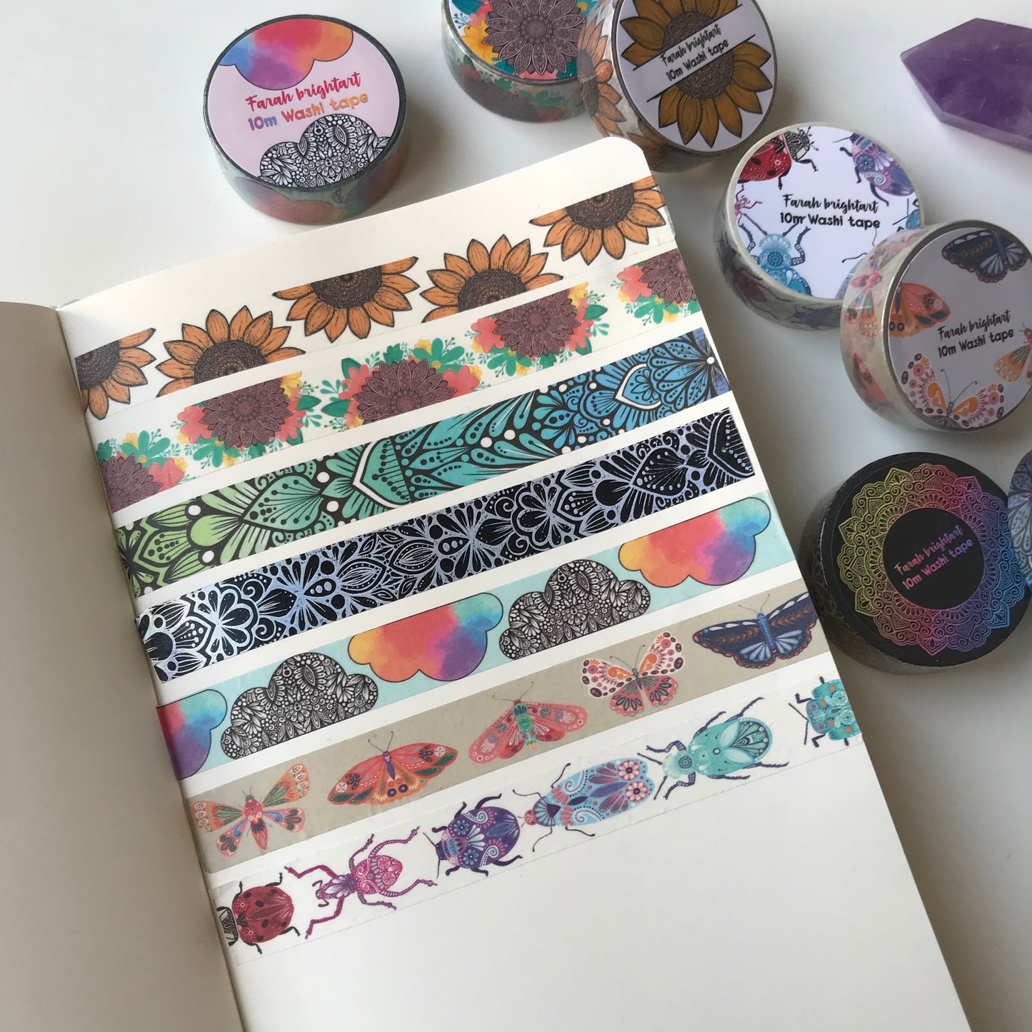 Mastery 10mm Washi tape pack 10