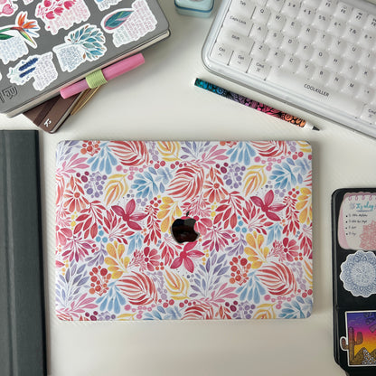 Imperfect watercolor floral bouquet Laptop Skin – Floral Laptop Decal, Waterproof Sticker