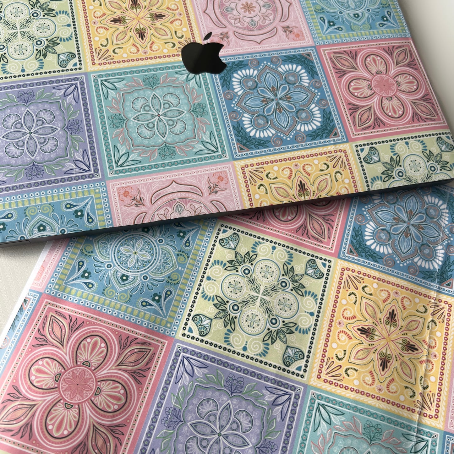 Imperfect mandala Laptop Skin – Floral Laptop Decal, Waterproof Sticker
