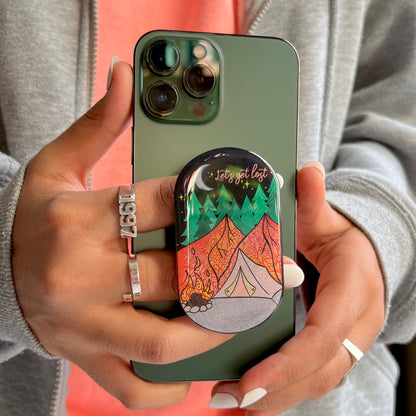 Mountain zentangle phone gripe