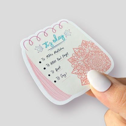 It’s okay note mandala magnet