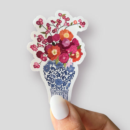 Flower in vase magnet