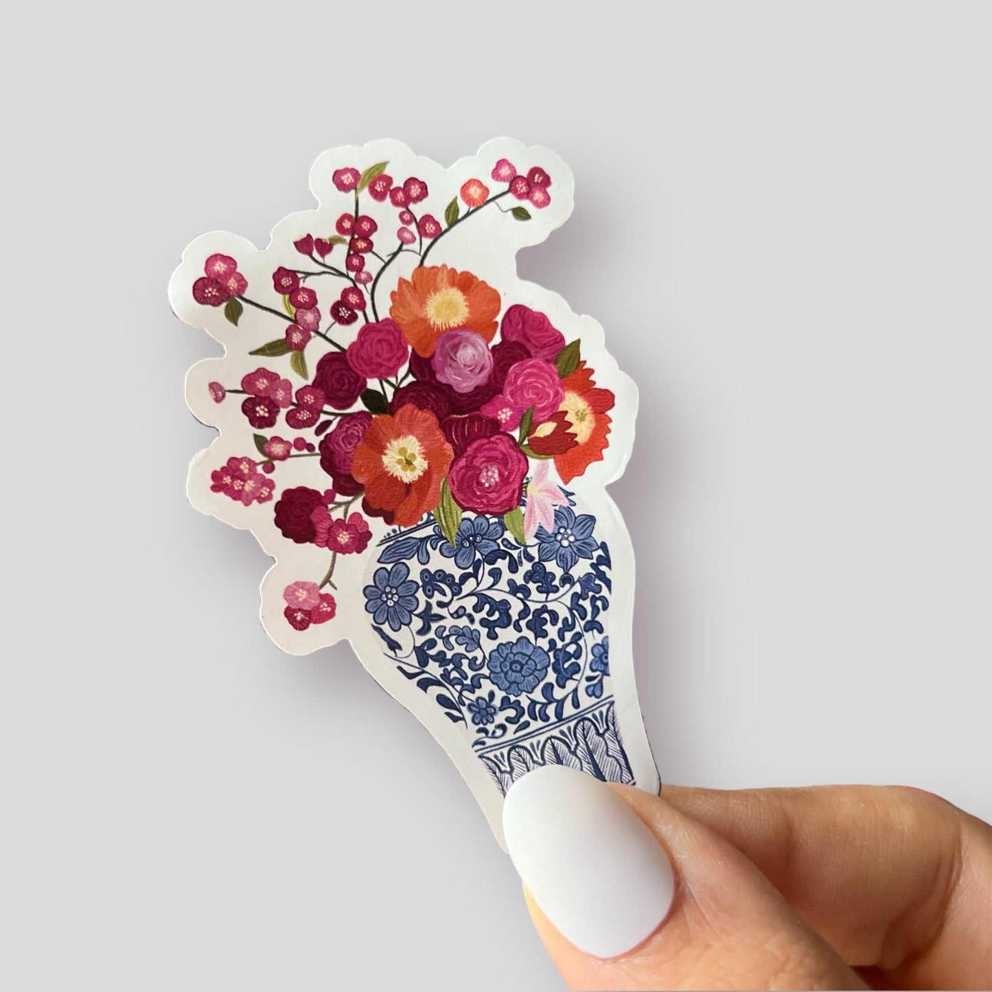 Flower in vase magnet