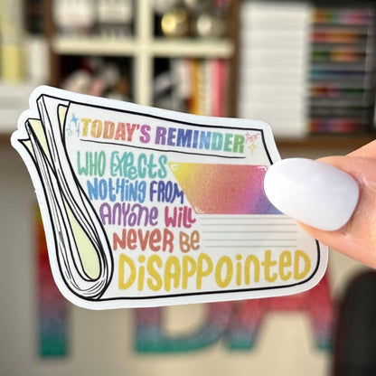 Today reminder magazine mandala sticker