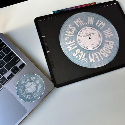 It's Me Hi I'm The Problem Sticker, Mandala Design
