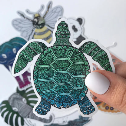 Waterproof Animal Stickers Pack – Vinyl Holographic Decals