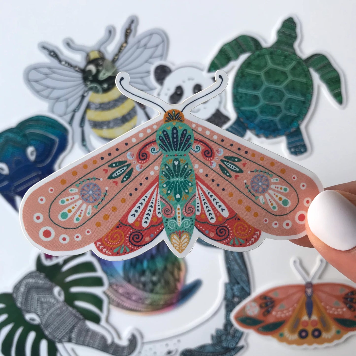 Waterproof Animal Stickers Pack – Vinyl Holographic Decals