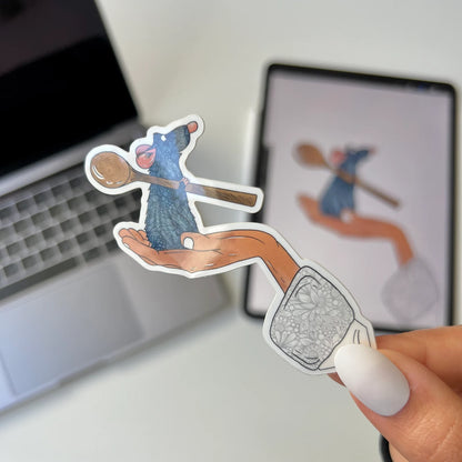 Zentangle ratatouille waterproof stickers