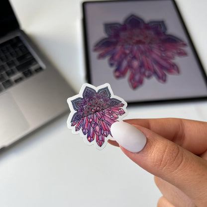 Mini mandala crystal sticker