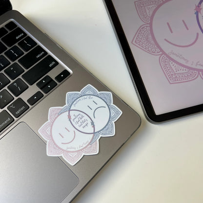 Mixed Feelings Mandala Sticker – Holographic Waterproof Vinyl