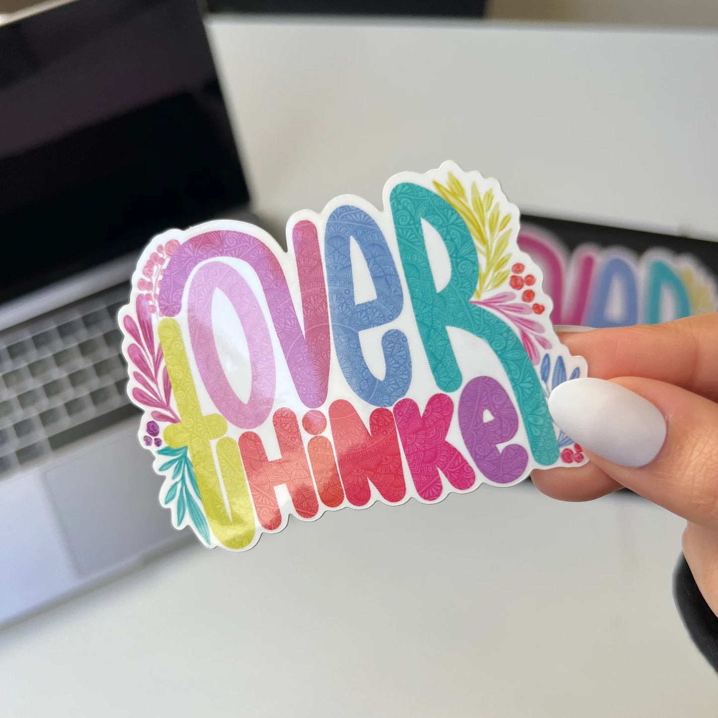 Over thinker mandala sticker