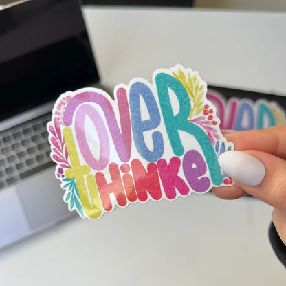 Over thinker mandala sticker