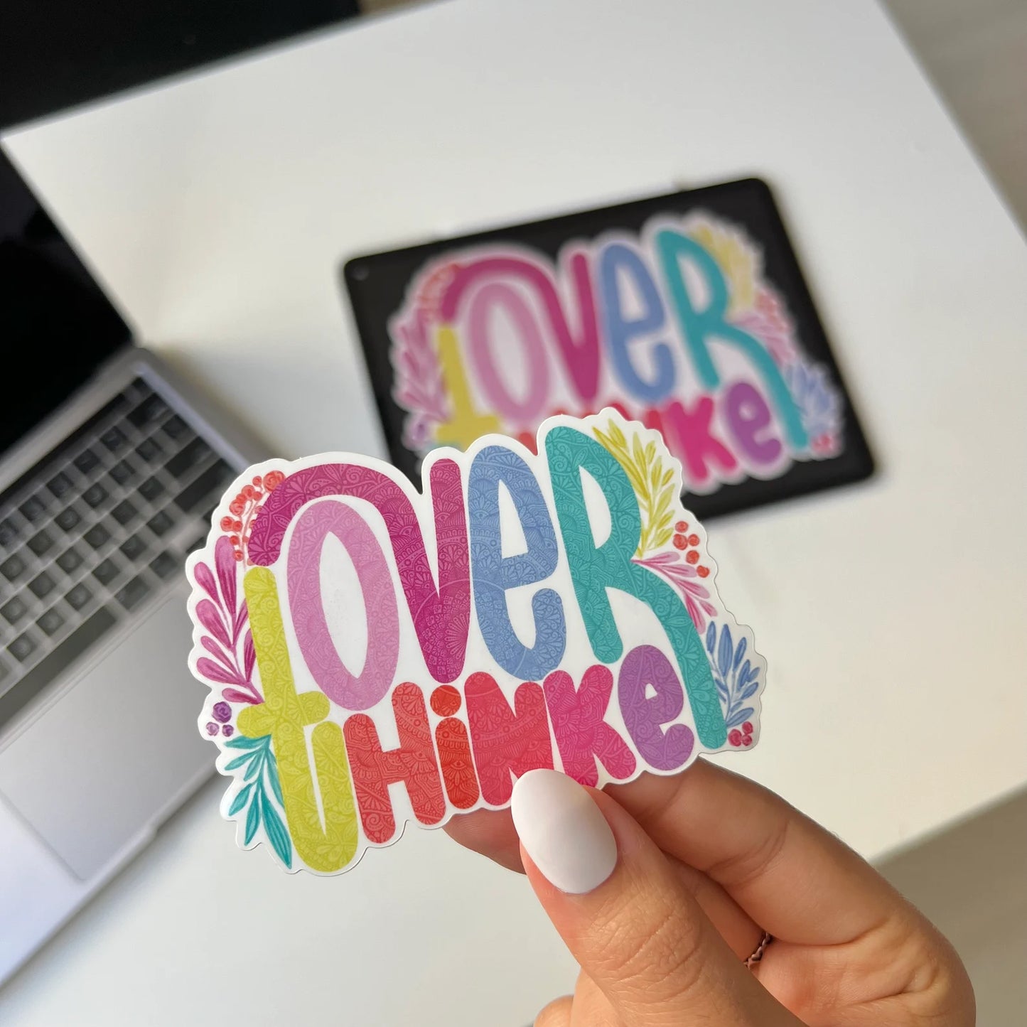 Over thinker mandala sticker