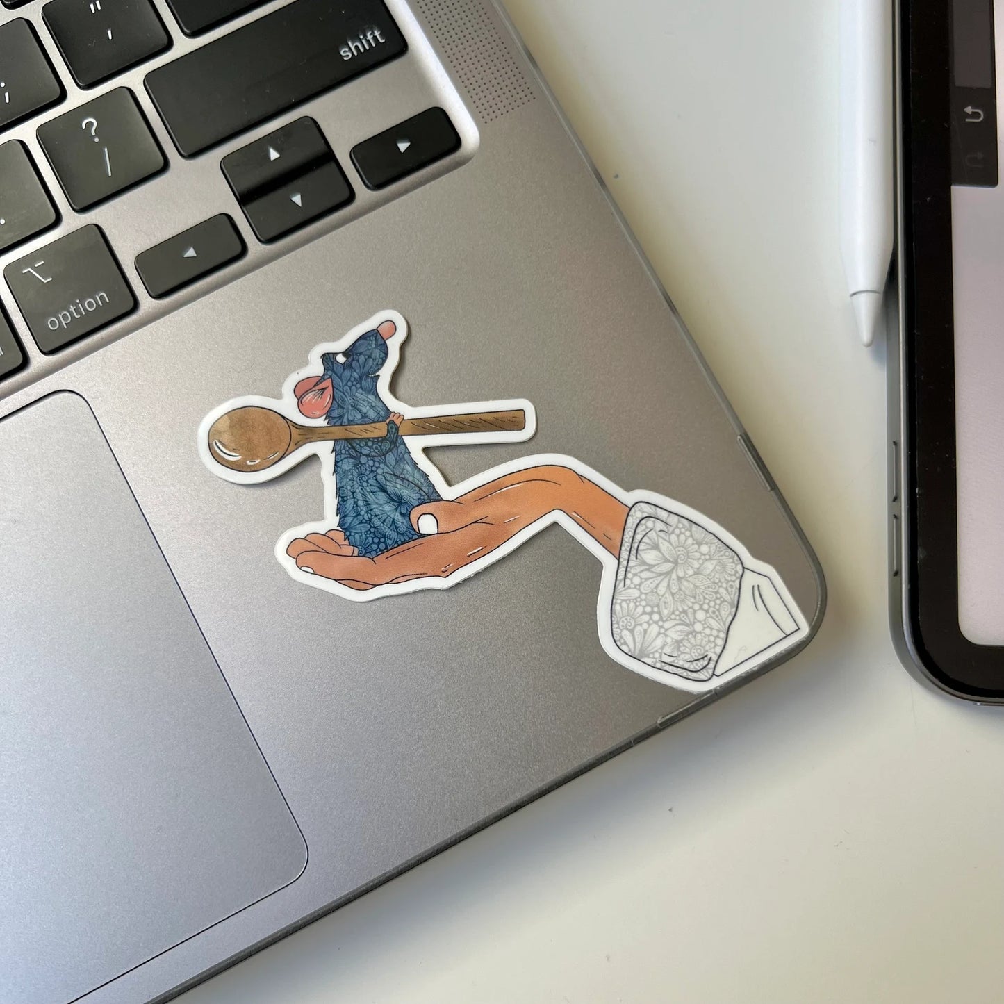 Zentangle ratatouille waterproof stickers