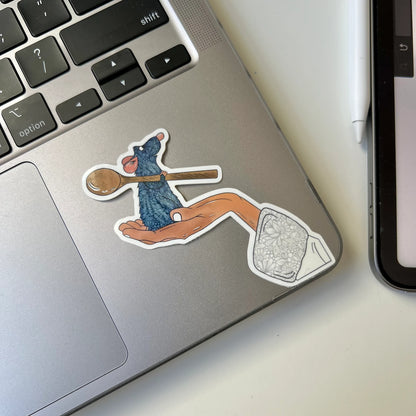 Zentangle ratatouille waterproof stickers