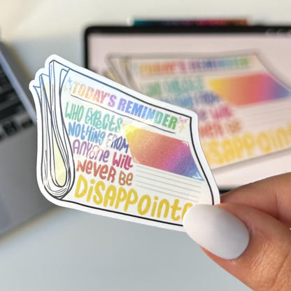 Today reminder magazine mandala sticker
