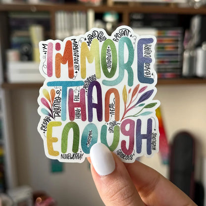 I’m more than enough mandala sticker
