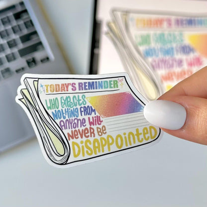 Today reminder magazine mandala sticker