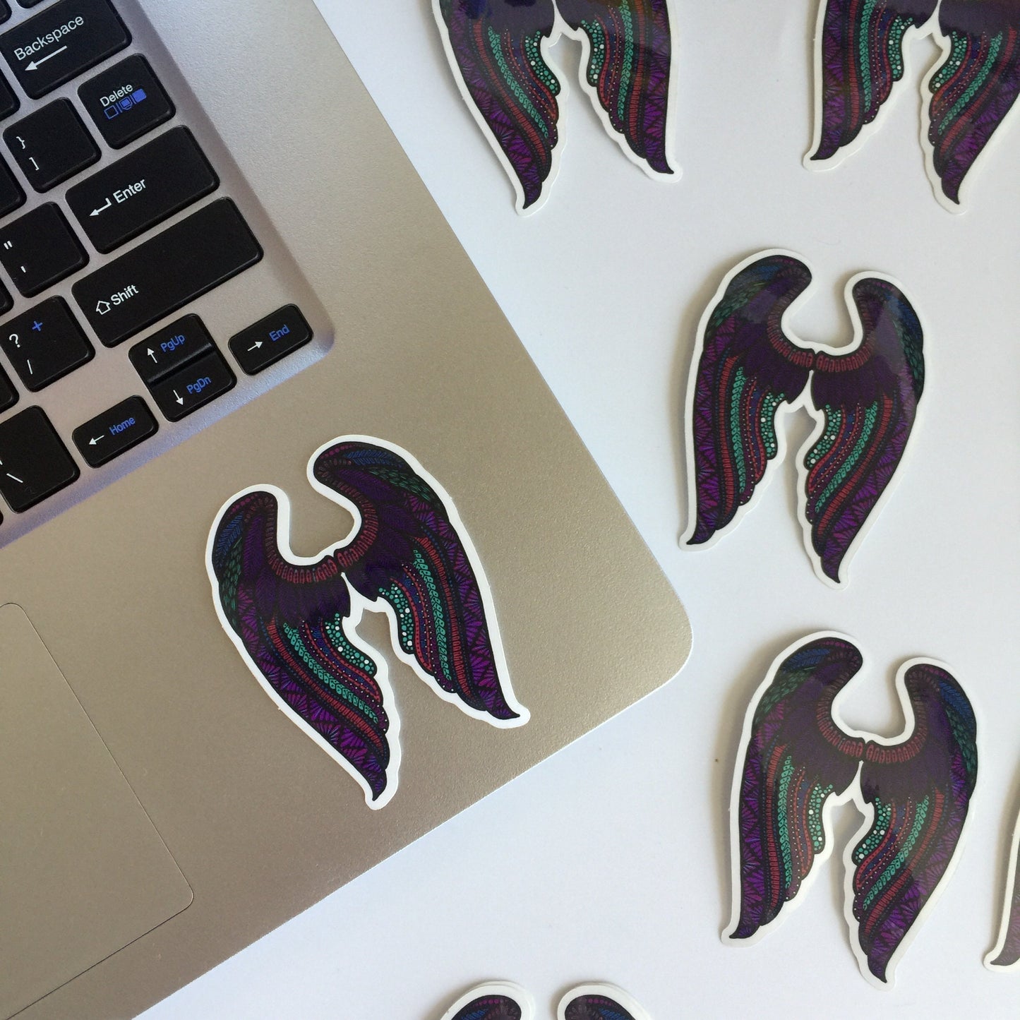 Zentangle wings sticker
