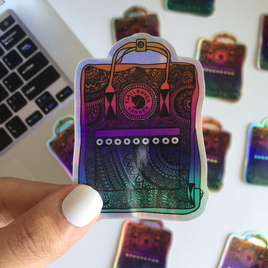 Holographic Kanken  stickers