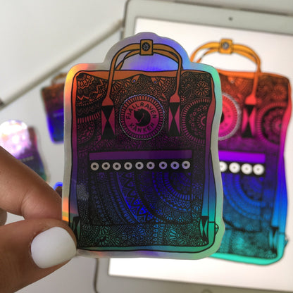 Holographic Kanken  stickers