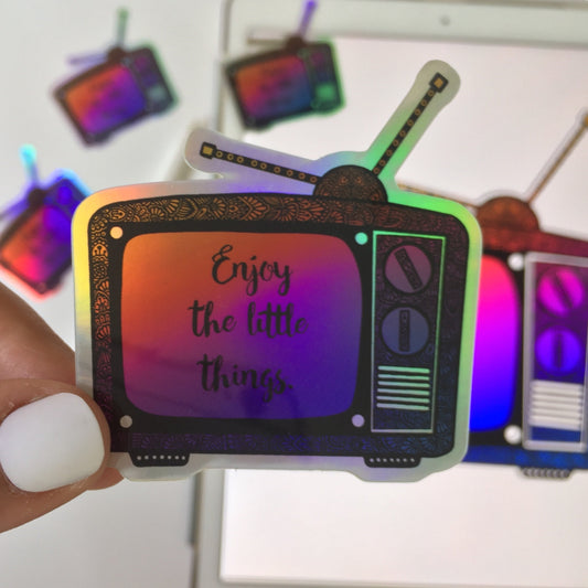 Tv holographic sticker