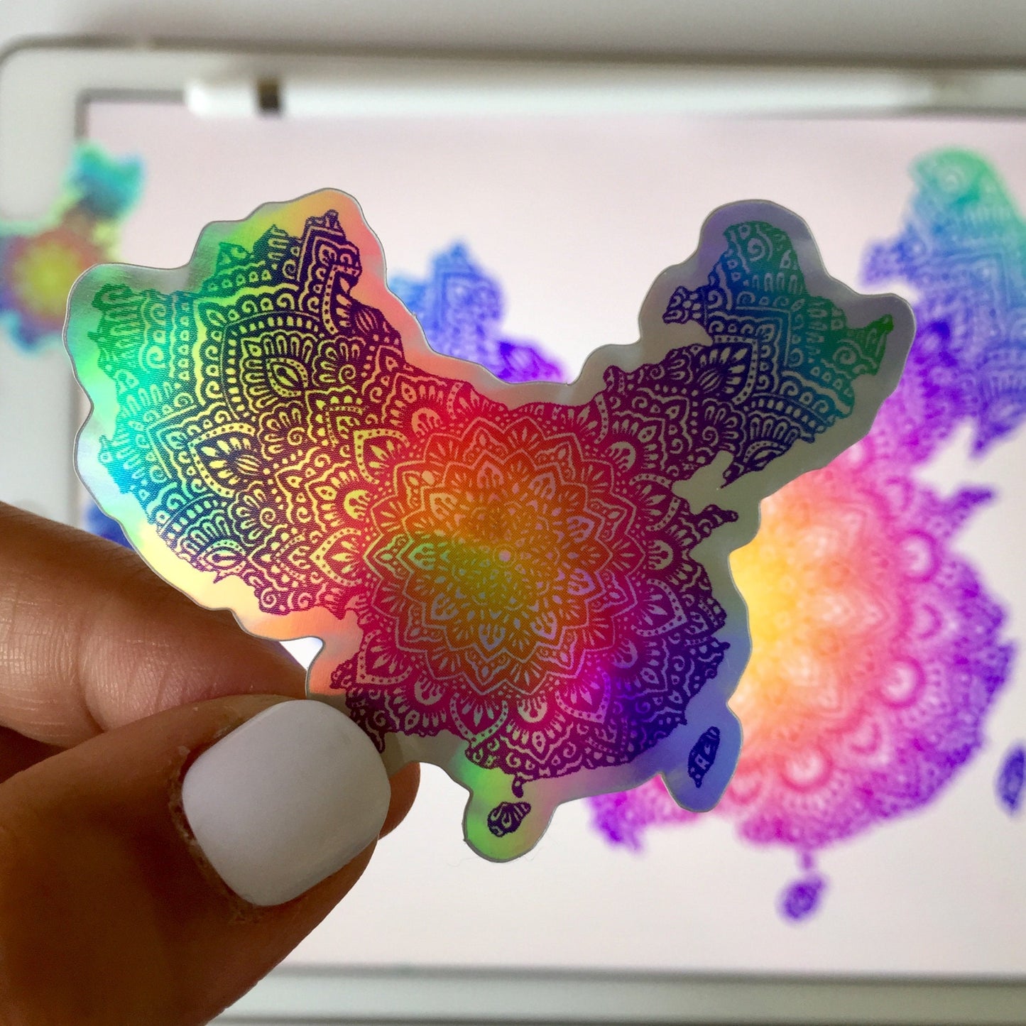 China map holographic stickers