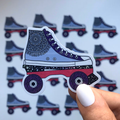 zentangle Roller skating sticker